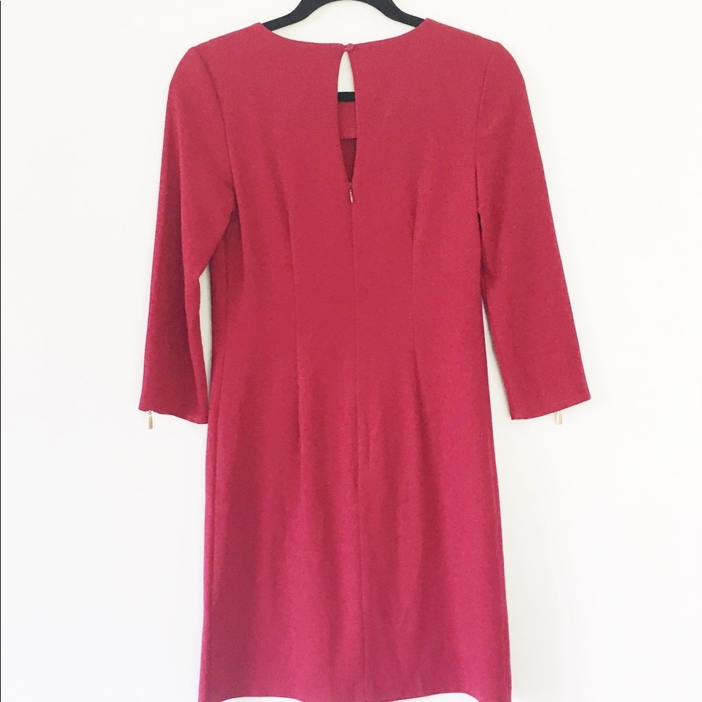 •laundry by Shelli Segal• Red Shift Tunic Dress - Picture 3 of 6